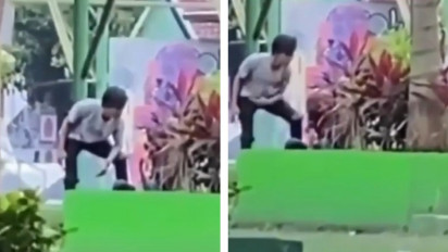 Viral Video Wanita Alami Tindak Kekerasan di Taman Merjosari Malang, Kepalanya Berulangkali Dipukul Seorang Pria