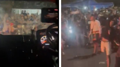 Viral Video Mobil yang Membawa Tim Persebaya Surabaya Dilempari Suporter saat Meninggalkan Stadion Kanjuruhan