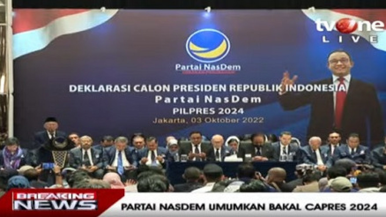 Anies Baswedan Nyatakan Siap Jadi Capres Nasdem: Bismillah Kami Terima
            - galeri foto