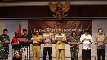 Kodim dan Polres Denpasar Menghimbau Masyarakat Menjaga Kamtibmas Menjelang KTT G20