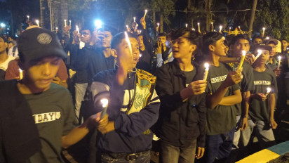 Ratusan Suporter Sepak Bola Medan Gelar Aksi Solidaritas dan Doa Bersama Tragedi Kanjuruhan yang Tewaskan Ratusan Orang