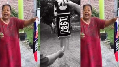 Usai Tragedi Kanjuruhan, Seorang Emak-emak Bakar Atribut Arema FC, Netizen Malah Komentar Begini 