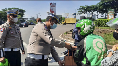 Polres Tangsel Gelar Operasi Zebra Jaya 2022, Jenis Pelanggaran Lawan Arus Bakal Langsung Ditilang di Tempat