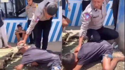 Ditilang Polisi, Bocah Asal Sumsel Malah Kesurupan Harimau Putih