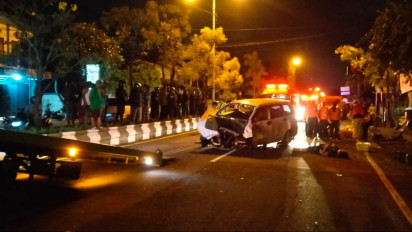 Diduga Dalam Pengaruh Miras, Dua Tewas Dalam Kecelakaan Maut Di Denpasar