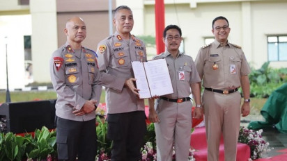 Resmikan Rusun Asrama Polri di Menteng, Anies: Ini Bangunnya Pakai Uang Rakyat