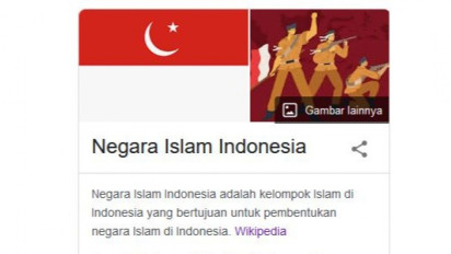 Wikipedia Tampilkan Bendera Merah Putih dengan Lambang Bulan Bintang, Ternyata Negara Islam Indonesia, Kok Bisa?