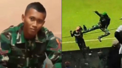 Akui Salah dan Khilaf, Oknum TNI Pelaku Tendangan Kungfu Datangi Rumah Suporter Arema untuk Minta Maaf