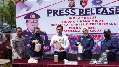 BPH Migas dan Polda Sumsel Ungkap Kasus Penyelewangan BBM Subsidi 7 Ton