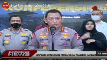 Kapolri Ungkap Detik-Detik Penonton di Kanjuruhan Berdesak-desakkan hingga Meninggal Dunia