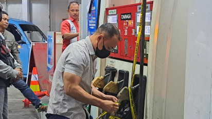 Diduga Terlibat Komplotan Mafia Bahan Bakar Minyak Jenis Solar, Polda Sulut Lakukan Penyegelan Sebuah SPBU di Manado