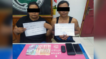 Suami Istri Kendalikan Narkoba di Jambi Jaringan Palembang