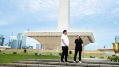 Puan Maharani Sebut Ujung Bara Api Monas Membawa Kehangatan Saat Pertemuannya dengan Airlangga