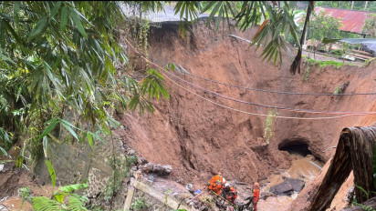 Tiga Korban Tewas di Bangli Bali, Terperosok Sedalam 10 Meter saat Jalan Jebol