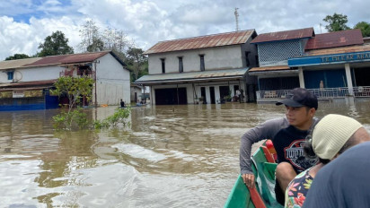 Sejumlah Desa Jelai Hulu Ketapang Masih Terendam Akibat Intensitas Hujan Tinggi