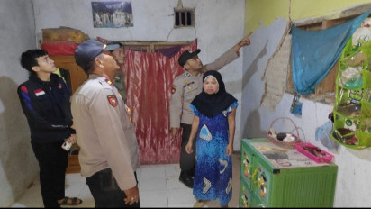 Polda Banten Mencatat Empat Rumah Warga Rusak Kecamatan Cirinten Kabupaten Lebak Akibat Gempa Magnitudo 5,5