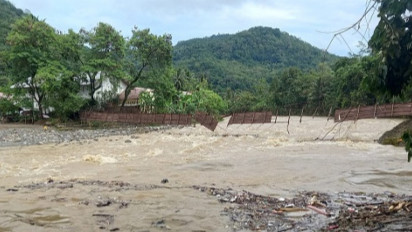Pilu, Pabrik Tahu Warga Sukabumi Lenyap Tergerus Arus Sungai Cibareno