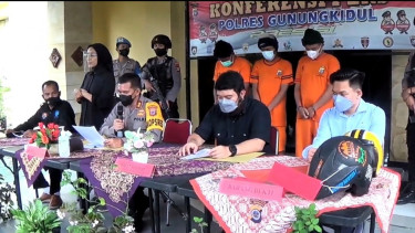 Komplotan Curanmor Diringkus Polres Gunungkidul, 16 Motor Curian Diamankan