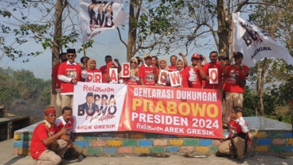 Relawan Arek Gresik Sebut Prabowo Calon Pemimpin yang Tegas dan Peduli Nasib Rakyat Kecil