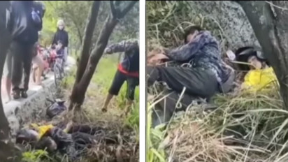 Viral Video Dua Pemuda Tertidur Pulas di Semak-semak Pinggir Jalan, Bikin Heboh Masyarakat yang Melintas