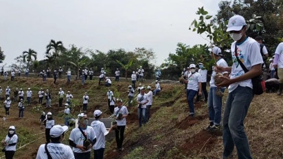 1.066 Pohon Ditanam di Zona Rawan Longsor di Kabupaten Bogor