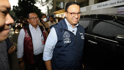 Pj Gubernur DKI Jakarta Heru Budi Hartono Temui Anies Baswedan di Balai Kota