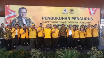Konsolidasi Capres 2024, 500 Pengurus Angkatan Muda Partai Golkar se DIY Dilantik