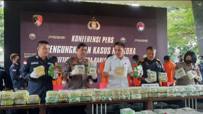 Penyelundupan 270,28 Kilogram Sabu Dibungkus Teh Hijau Asal China Digagalkan Polisi