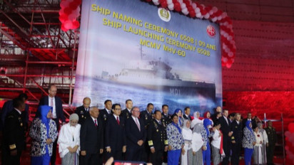 Kasal Pimpin Acara Peluncuran Kapal Buru Ranjau di Jerman