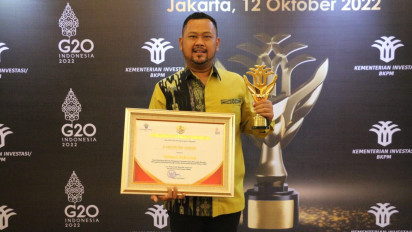 Kabupaten Gresik Jawa Timur Raih Anugerah Layanan Investasi Terbaik se-Indonesia