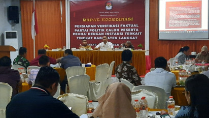 Jelang Verifikasi Faktual Partai Politik Peserta Pemilu 2024, KPU Langkat Gandeng Instansi Pemerintahan