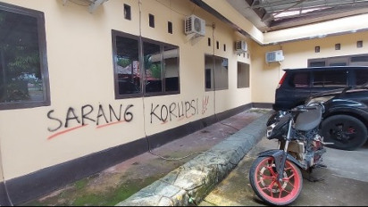 Mako Polres Luwu Dipenuhi Coretan Bertulis Sarang Korupsi, Pelakunya Ternyata Oknum Polisi