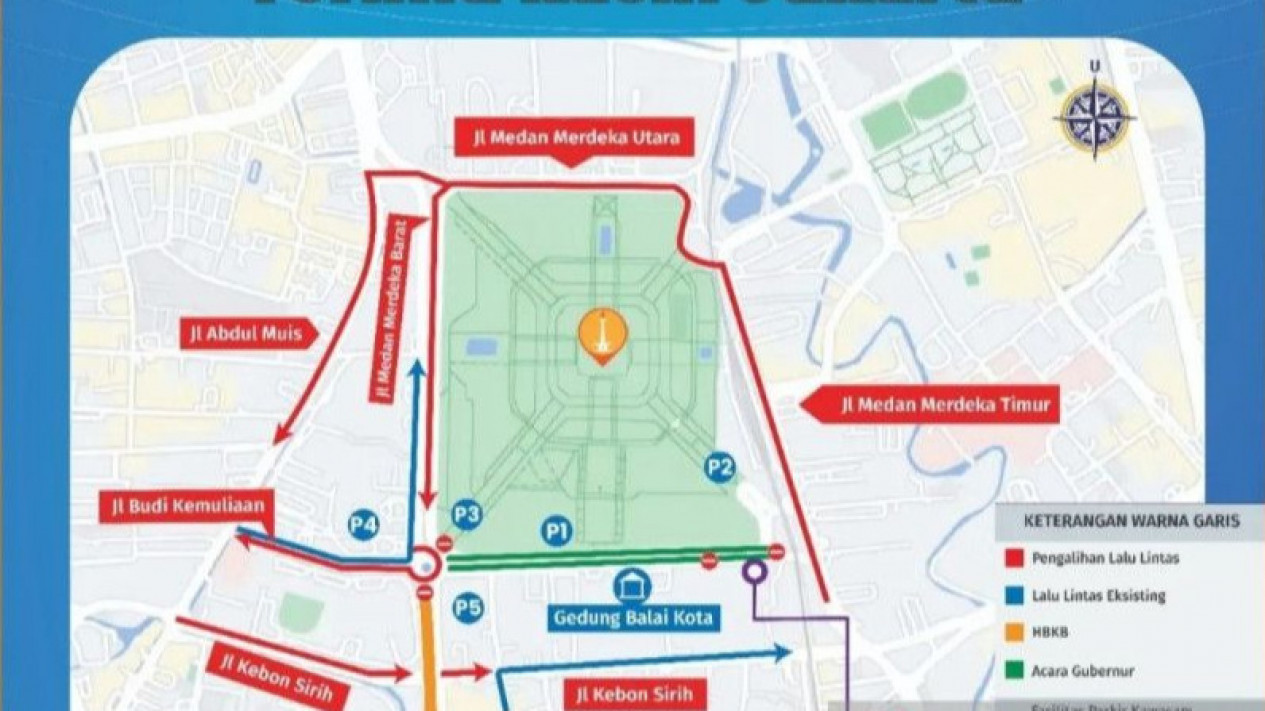 Jalur Balai Kota Jakarta di Jalan Medan Merdeka Selatan Ditutup Sementara Besok
            - galeri foto