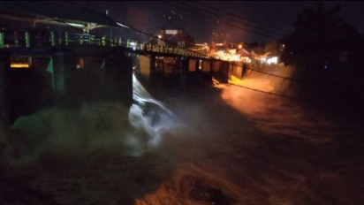 WASPADA Banjir Jakarta, Bendung Katulampa Bogor Siaga 3, Ketinggian Air Capai 120 cm