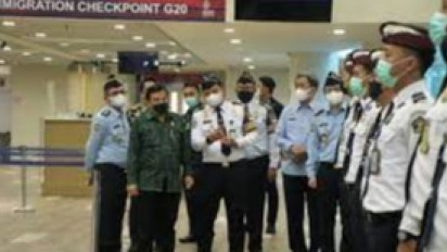 Sebanyak 177 Petugas Imigrasi Diterjunkan Menyambut Delegasi Asing di Bandara I Gusti Ngurah Rai Saat Konferensi KTT G20