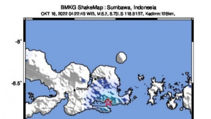 Bima Diguncang Gempa 5,3, BMKG: Tak Timbulkan Stunami