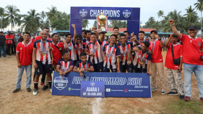 Gelaran Turnamen Sepak Bola 2022 di Lingga Usai, Salam Hangat dari Muhammad Rudi