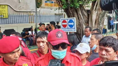 Pemuda Batak Bersatu Geruduk PN Jaksel Kawal Sidang Ferdy Sambo Cs