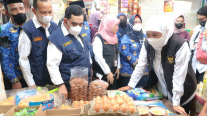 Harga Telur dan Beras Naik, Gubernur Khofifah Ajak Pemkab Gresik Kendalikan Inflasi, Jaga Daya Beli Masyarakat