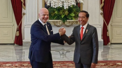 Presiden RI Terima Kunjungan Presiden FIFA Gianni Infantino