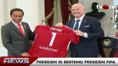 Presiden Jokowi Bertemu Presiden FIFA, Bahas Transformasi Persepakbolaan Indonesia Harus sesuai Standar FIFA