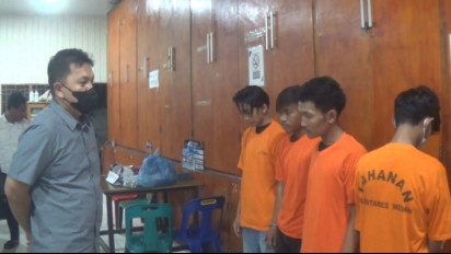 Tawuran Maut Antar Kampung 1 Tewas, Petugas Gabungan Bekuk 4 Pelaku