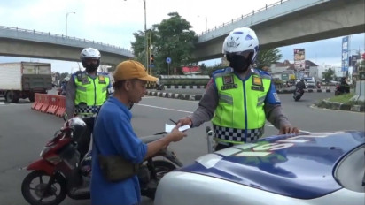 Polresta Sleman Tindak 7.400 Pengendara yang Langgar Lalu Lintas Selama Operasi Zebra Progo