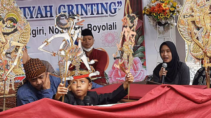 Meriahkan Hari Wayang Sedunia, SKWL Nusantara Boyolali Gelar Festival Dalang Bocah