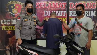 Curi Motor, Seorang Pemuda Ditangkap