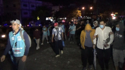 Gelar Unjuk Rasa Malam Hari, Aparat Gabungan di Tanjungpinang Kembali Bubarkan Aksi Pengungsi Afganistan