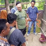 Bunga Bangkai Tumbuh di Pekarangan Rumah Jadi Tontonan Warga Rembang