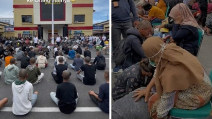 Viral Puluhan Remaja di Makassar Menangis Dipangkuan Orang Tuanya Seusai Tertangkap saat Pesta Miras