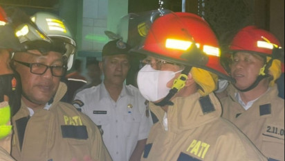 Tinjau Kebakaran Kubah Masjid Jakarta Islamic Center, Heru Budi Bersyukur Tak Ada Korban Jiwa