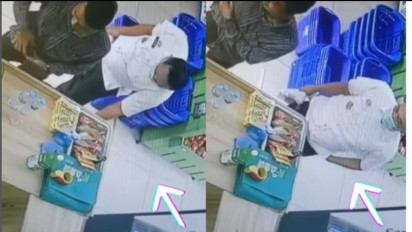 Viral Video Pria Pakai Seragam Dinas Terekam CCTV Mencuri Cokelat di Minimarket, Tuai Sorotan Netizen